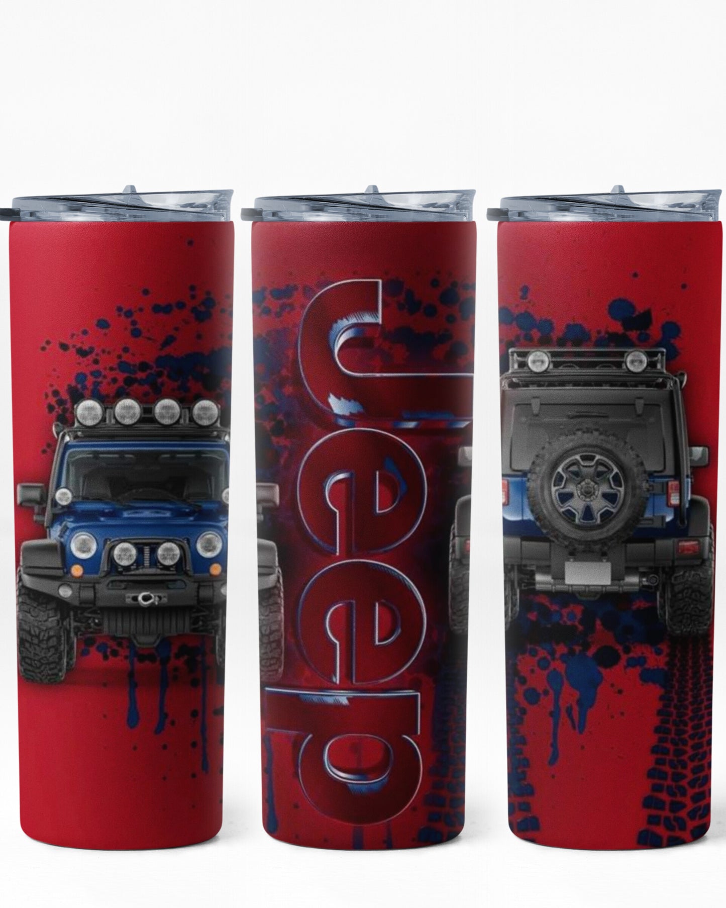 JEEP RED TUMBLER 20 OZ #1019