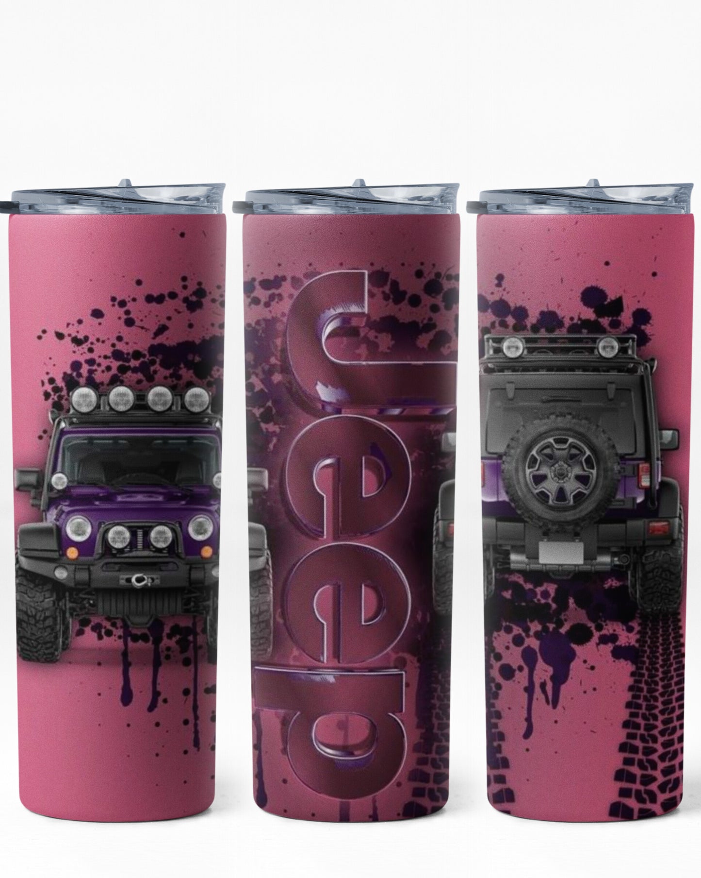 JEEP FUCHSIA TUMBLER 20 OZ #1138