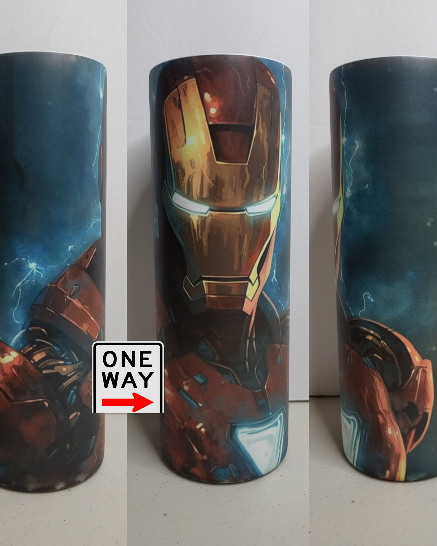 IRON MAN TUMBLER 20 OZ GLOW IN THE DARK #1007