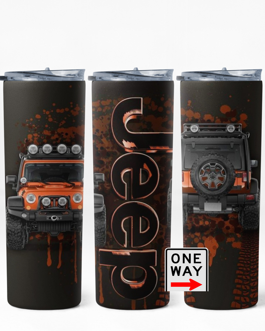 JEEP ORANGE TUMBLER 20 OZ #1020