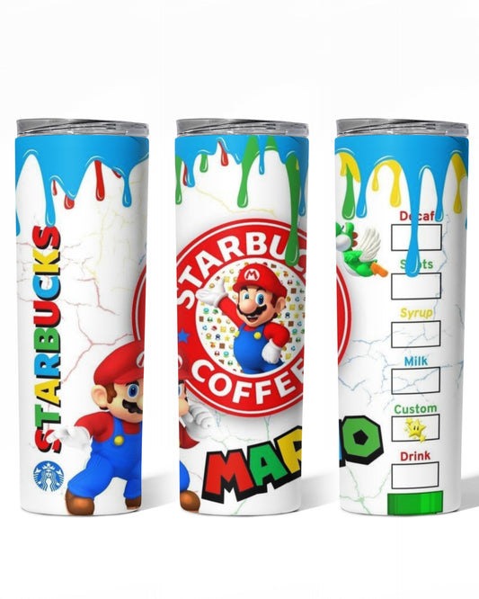 SUPER MARIO STARBUCKS TUMBLER 20 OZ #1035