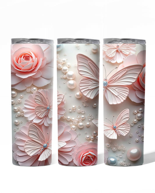 BUTTERFLIES 1 TUMBLER 20 OZ #1129