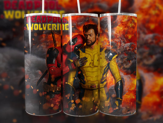 DEADPOOL & WOLVERINE TUMBLER 20 OZ #1005