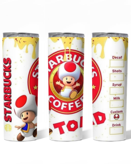 TOAD MARIO BROS TUMBLER 20 OZ #1033