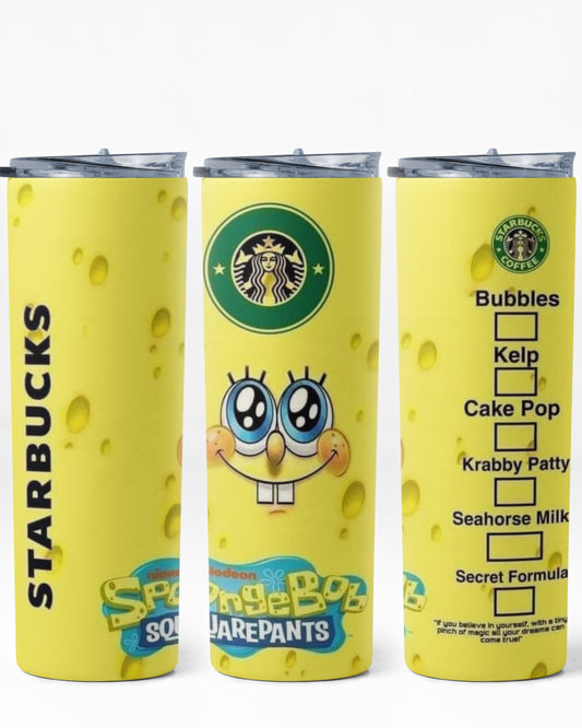 SPONGE BOB STARBUCKS TUMBLER 20 OZ #1046