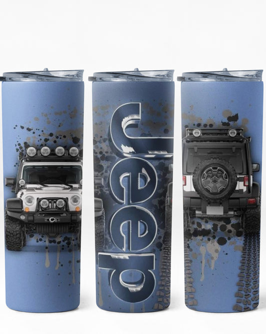 JEEP BLUE TUMBLER 20 OZ #1137