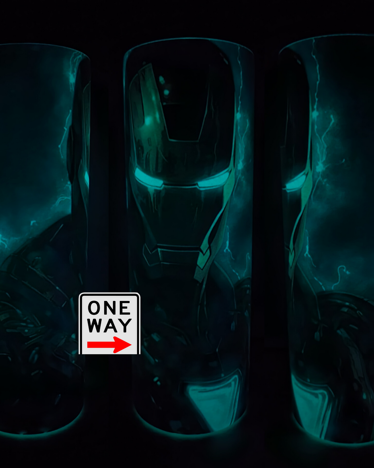 IRON MAN TUMBLER 20 OZ GLOW IN THE DARK #1007