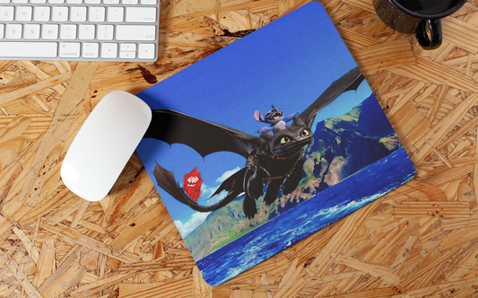 STITCH AND TOOTHLESS (CHIMUELO) MOUSE PAD #1145
